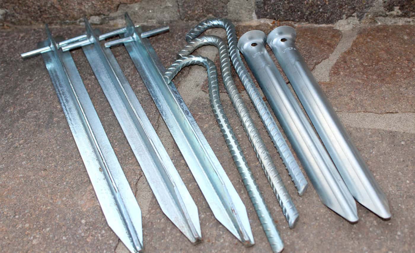 Tent pegs and tools