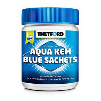 AQUA KEM BLUE SACHETS Thetford - plavi prašak za kemijski WC 15 doza