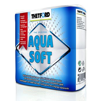 Toilettenpapier für eine Chemietoilette  AQUA SOFT Thetford 4 x 270 Blatt 