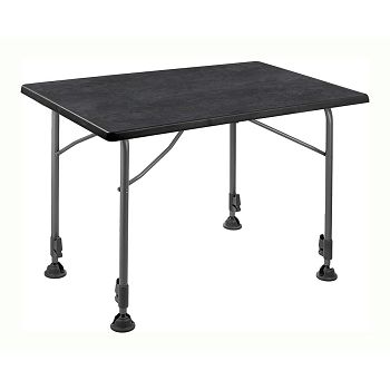 Foldable camping table LINEAR 115 BLACK (115 x 70 x H 63/83 cm)