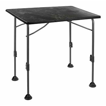 Folding camping table LINEAR BLACK 80 x 60 cm