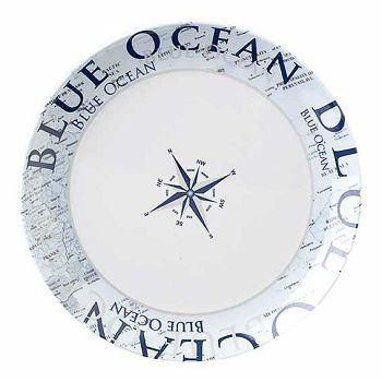 Melaminski tanjur Blue Ocean O 25 cm