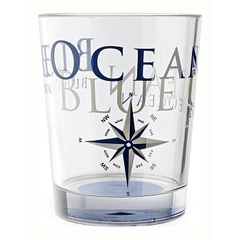 Polycarbonate glasses BLUE OCEAN 300 ml / 3 pcs