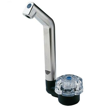 Water faucet for campers De Luxe silver-black