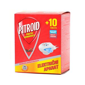 Pitroid električni aparat protiv komaraca + 10 tableta