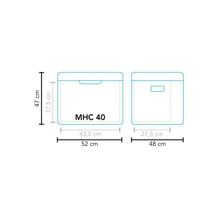 Hibridni prijenosni  hladnjak - zamrzivač MHC 40 AC/DC