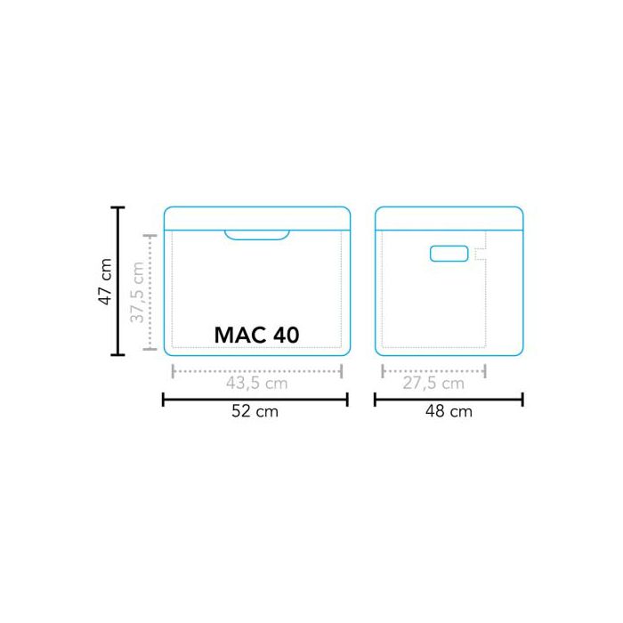 Trovalentni apsorpcijski prijenosni hladnjak MAC-40 AC/DC