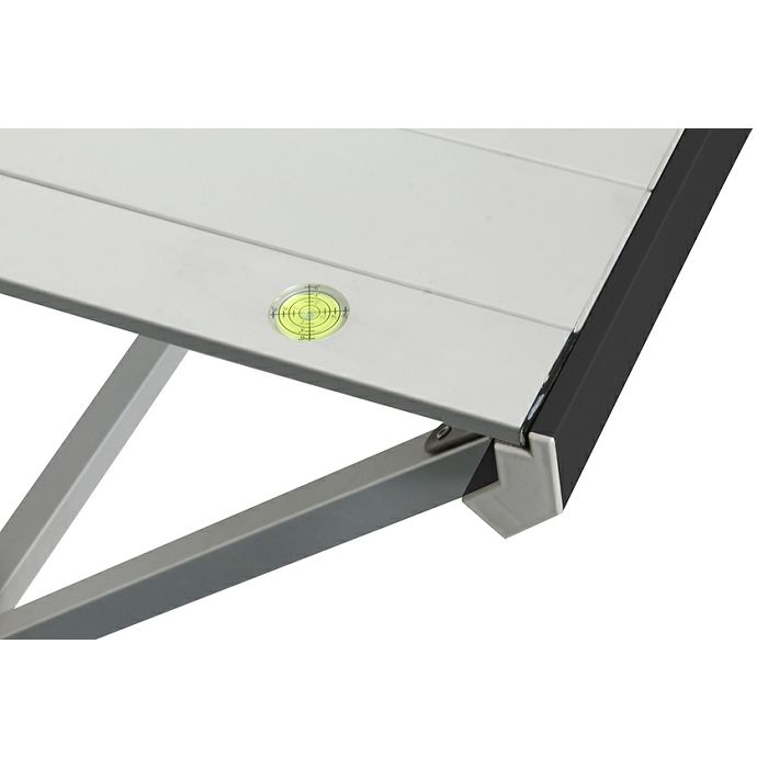 Aluminium table with rollable top AXIA 2 (104 x 62 x H72 cm)