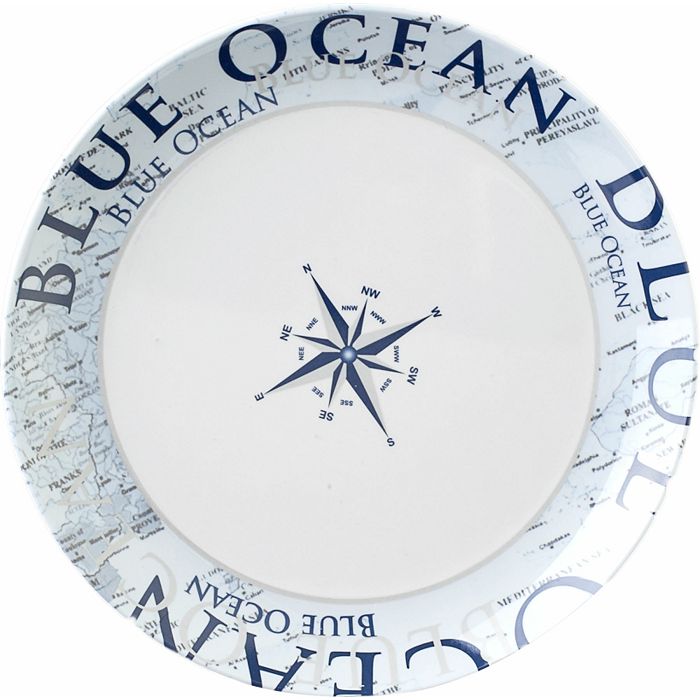 Melaminski set tanjura i šalica BLUE OCEAN 16 kom