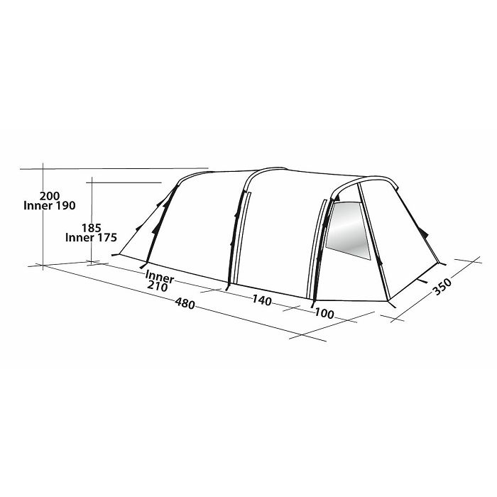 Šator za kampiranje HUNTSVILLE 600 Easy Camp
