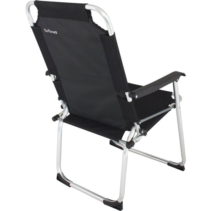 Sklopiva stolica za kampiranje  Moita Euro Trail  nosivost 120 kg  crna